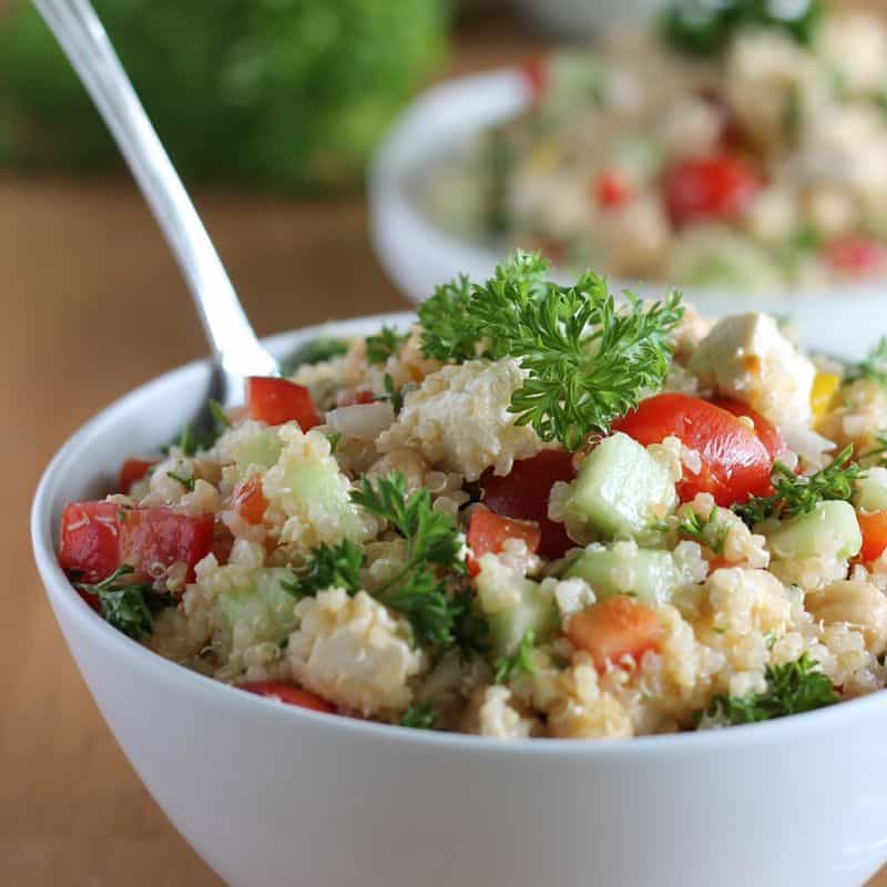 Quinoa Tabbouleh Salad - Vegan Yumminess