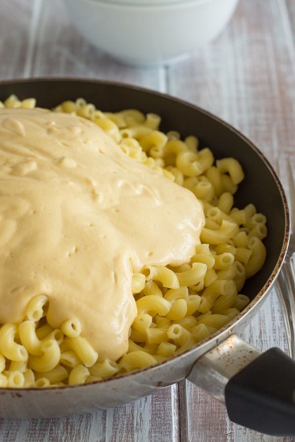 Vegan Mac and Cheese Mixing