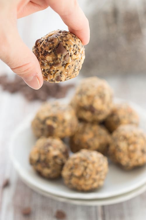 Peanut Butter Carob Chip Energy Bites Again