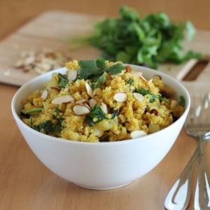 Curried Quinoa with Spinach