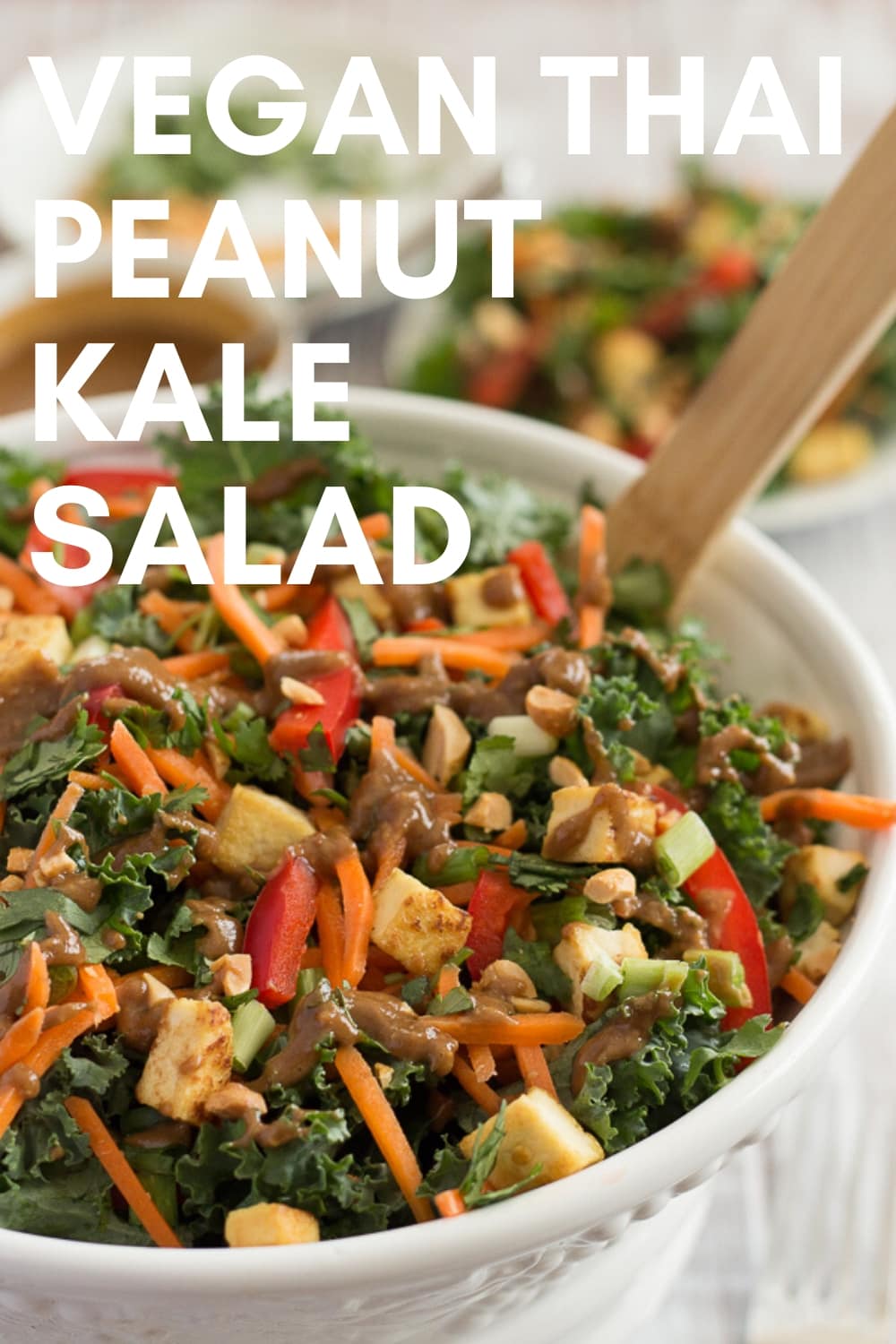 Thai Peanut Kale Salad – Vegan Yumminess