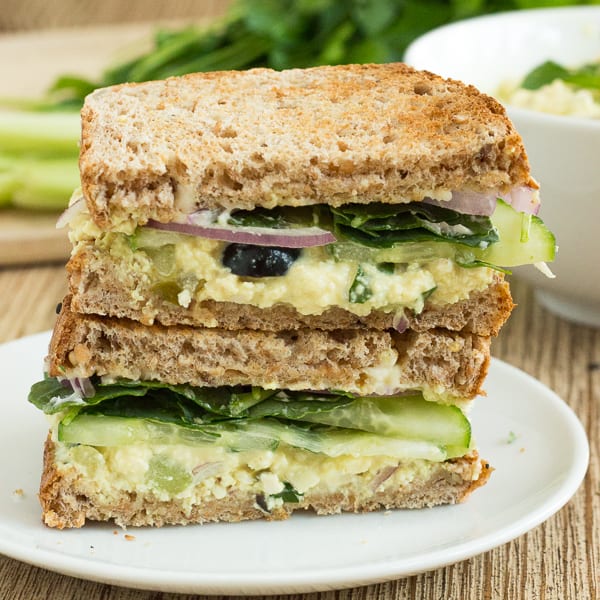 Vegan Tofu Egg Salad Sandwiches – Vegan Yumminess